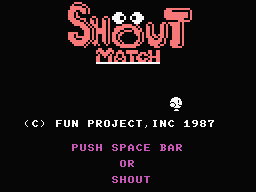 Shout Match Title Screen
